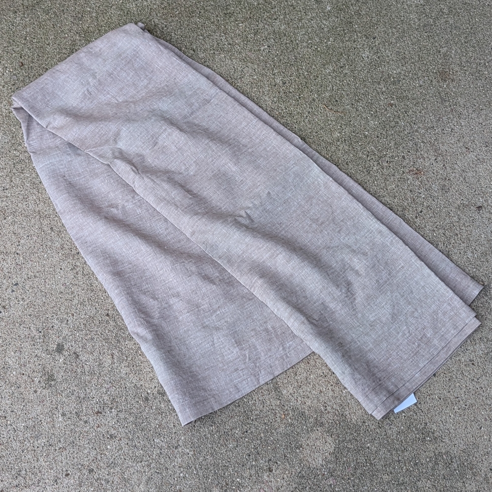 RESTORATION HARDWARE belgian linen shower curtain